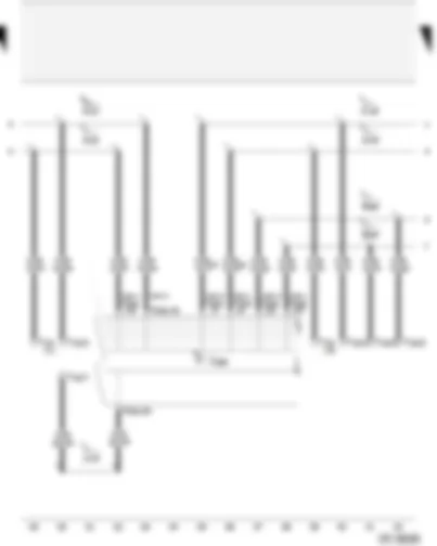 Wiring Diagram  AUDI A2 2004 - Control unit with display in dash panel insert