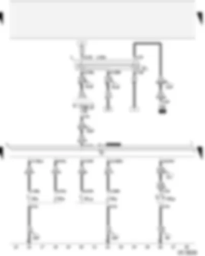 Wiring Diagram  AUDI A2 2004 - Lighting switch - right tail light bulb - left tail light bulb - left brake light bulb - right brake light bulb