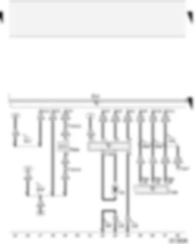 Wiring Diagram  AUDI A2 2004 - Air conditioning system/Climatronic operating and display unit - fresh air blower control unit - air conditioning system compressor regulating valve