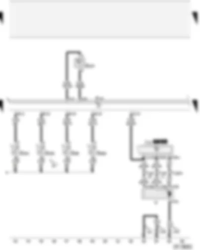 Wiring Diagram  AUDI A2 2004 - Fresh air intake duct temperature sensor - sunlight penetration photosensor - evaporator out-flow temperature sender