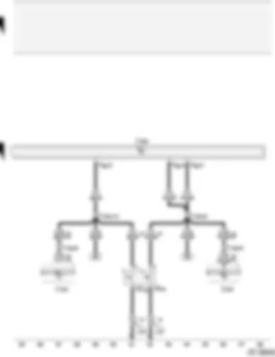 Wiring Diagram  AUDI A2 2004 - Radiator fan thermo-switches - Motronic control unit - radiator fan control unit