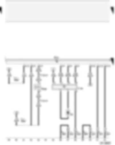 Wiring Diagram  AUDI A2 2004 - Air conditioning system/Climatronic operating and display unit - fresh air blower control unit - fresh air blower