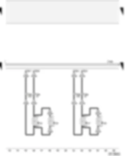 Wiring Diagram  AUDI A2 2004 - Passive loudspeakers - rear