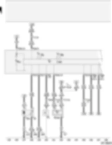 Wiring Diagram  AUDI A2 2003 - Oil pressure switch - fuel pump (pre-supply pump) - oil level/oil temperature sender - control unit with display in dash panel insert