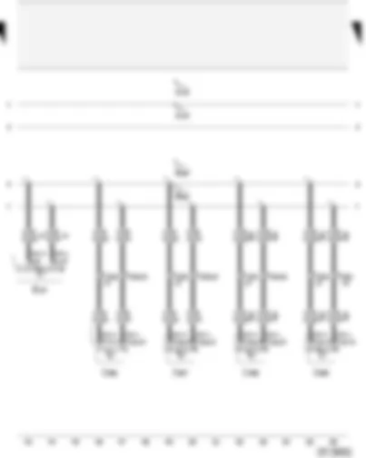 Wiring Diagram  AUDI A2 2003 - Air conditioning system/Climatronic operating and display unit - door control unit - driver