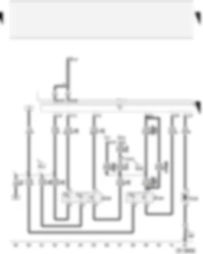 Wiring Diagram  AUDI A2 2003 - Interior monitor switch - tank filler flap remote release switch - central locking and anti-theft alarm system aerial