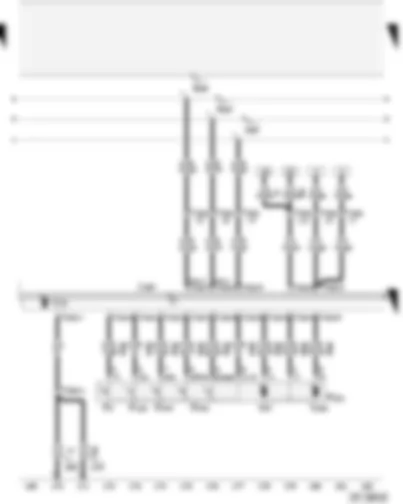 Wiring Diagram  AUDI A2 2003 - Door contact switch - front passenger