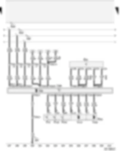 Wiring Diagram  AUDI A2 2003 - Rear left electric window switch (in door) - rear left central locking lock unit - rear left door control unit
