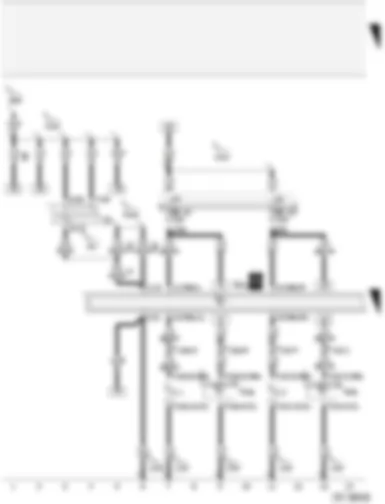 Wiring Diagram  AUDI A2 2003 - Ignition/starter switch - bulb check warning unit - twin filament bulb for left headlight