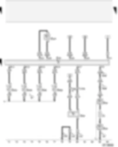 Wiring Diagram  AUDI A2 2003 - High pressure sender - fresh air intake duct temperature sensor - sunlight penetration photosensor - evaporator out-flow temperature sender
