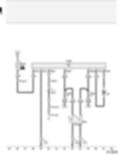 Wiring Diagram  AUDI A2 2003 - Radiator fan thermo-switches - radiator fan control unit - radiator fan control unit fuse - radiator fan