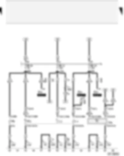 Wiring Diagram  AUDI A2 2003 - Bulb check warning unit - twin filament bulb for right headlight - right tail light bulb - right side light bulb