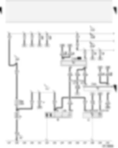 Wiring Diagram  AUDI A2 2003 - Battery - starter - alternator - starter inhibitor and reversing light relay - voltage stabiliser