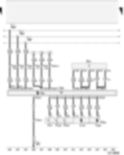 Wiring Diagram  AUDI A2 2004 - Rear left electric window switch (in door) - rear left central locking lock unit - rear left door control unit