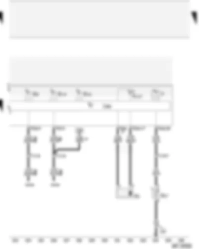 Wiring Diagram  AUDI A2 2003 - Control unit with display in dash panel insert - immobilizer reading coil - ambient temperature sensor