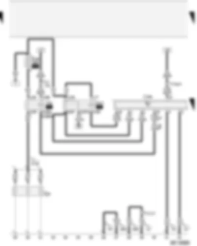 Wiring Diagram  AUDI A2 2004 - Relay for glow plugs - diesel direct injection system control unit - terminal 30 voltage supply relay - glow plugs - (engine)