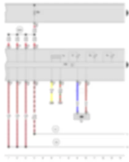 Wiring Diagram  AUDI A3 CABRIOLET 2008 - Immobiliser reader coil - Control unit in dash panel insert