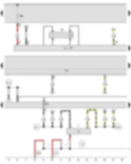 Wiring Diagram  AUDI A3 CABRIOLET 2008 - Brake light switch - ABS control unit - Onboard supply control unit - Terminal 15 voltage supply relay 2