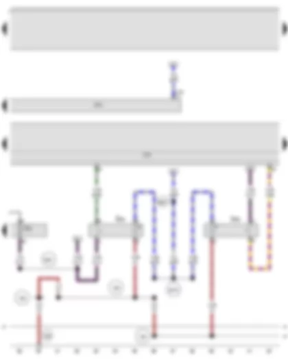 Wiring Diagram  AUDI A3 CABRIOLET 2008 - Tyre pressure monitor button - TCS and ESP button - ABS control unit - Onboard supply control unit