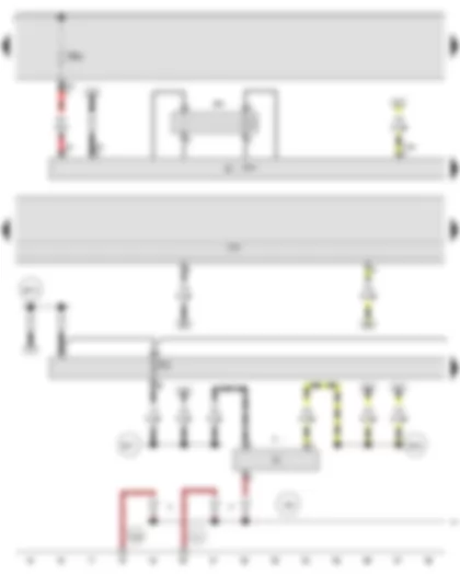 Wiring Diagram  AUDI A3 CABRIOLET 2008 - Brake light switch - ABS control unit - Onboard supply control unit - Terminal 15 voltage supply relay 2