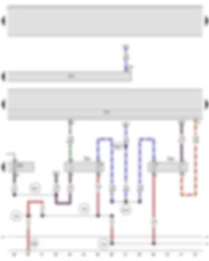 Wiring Diagram  AUDI A3 CABRIOLET 2008 - Tyre pressure monitor button - TCS and ESP button - ABS control unit - Onboard supply control unit
