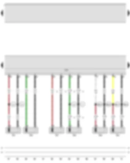 Wiring Diagram  AUDI A3 CABRIOLET 2008 - Rear right speed sensor - Front right speed sensor - Rear left speed sensor - Front left speed sensor - ABS control unit