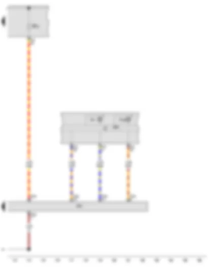 Wiring Diagram  AUDI A3 CABRIOLET 2008 - Control unit in dash panel insert - Data bus diagnostic interface - ABS warning lamp - ESP and TCS warning lamp