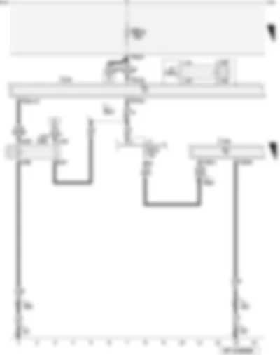 Wiring Diagram  AUDI A3 CABRIOLET 2010 - Terminal 15 voltage supply relay 2 - parking aid control unit - fuses on fuse holder