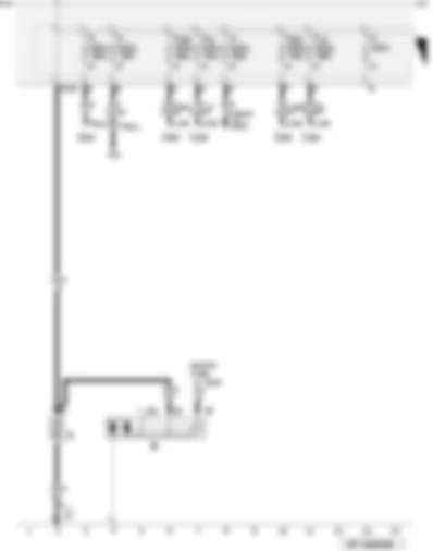 Wiring Diagram  AUDI A3 CABRIOLET 2010 - Starter - battery - fuses SA2 up to SA7