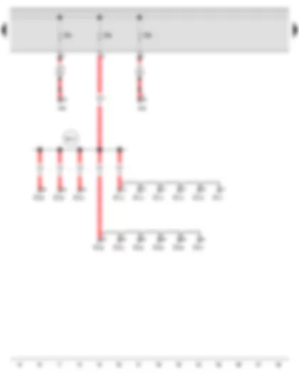 Wiring Diagram  AUDI A3 CABRIOLET 2013 - Fuse 4 in fuse holder A - Fuse 5 in fuse holder A - Fuse 6 in fuse holder A