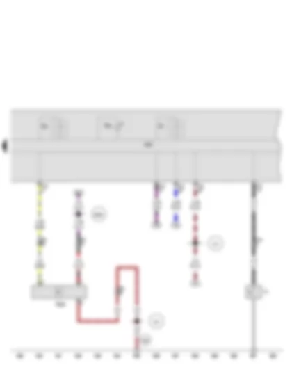 Wiring Diagram  AUDI A3 CABRIOLET 2013 - Oil pressure switch - Oil level and oil temperature sender - Control unit in dash panel insert