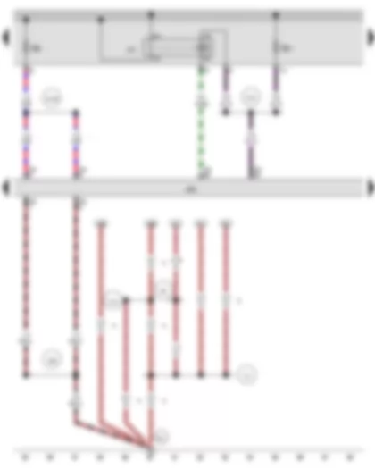 Wiring Diagram  AUDI A3 2014 - Main relay - Engine control unit