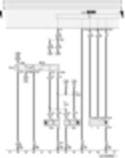 Wiring Diagram  AUDI A3 2001 - Illumination regulators - switches and instruments - windscreen washer/wiper system - headlight range control (not for headlight for gaseous discharge light)