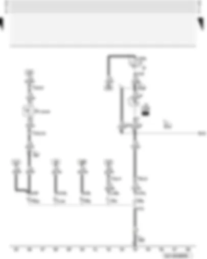 Wiring Diagram  AUDI A3 2001 - Left tail light - left tail light - rear left turn signal - left brake light - left fog light bulb