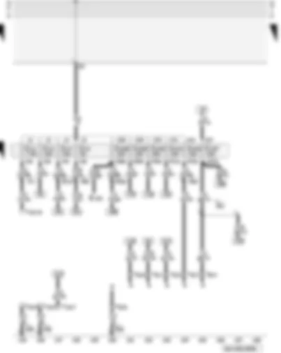 Wiring Diagram  AUDI A3 2001 - Fuses - diagnostic connector - preparation for radio