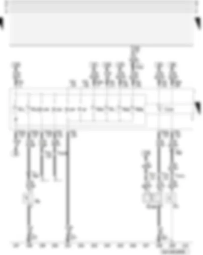 Wiring Diagram  AUDI A3 2001 - Combi-processor in dash panel insert - handbrake warning switch - warning lamps - oil level and oil temperature sender - oil pressure switch