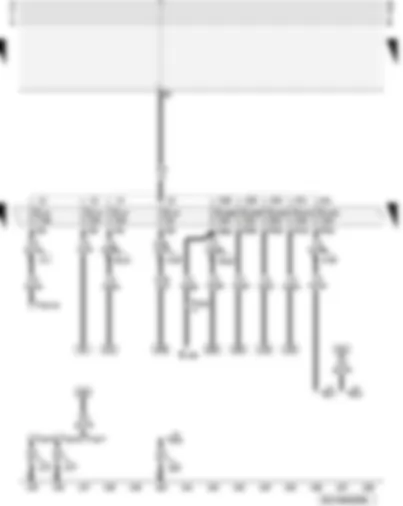 Wiring Diagram  AUDI A3 2002 - Fuses - diagnostic connector - preparation for radio