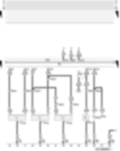 Wiring Diagram  AUDI A3 2001 - Contact switch - luggage compartment light on left and right