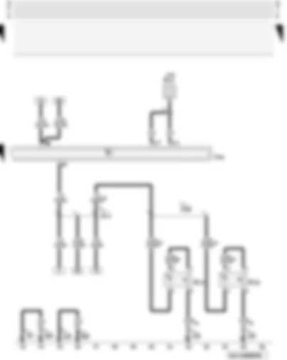 Wiring Diagram  AUDI A3 2001 - Driver and front passenger side illuminated vanity mirror