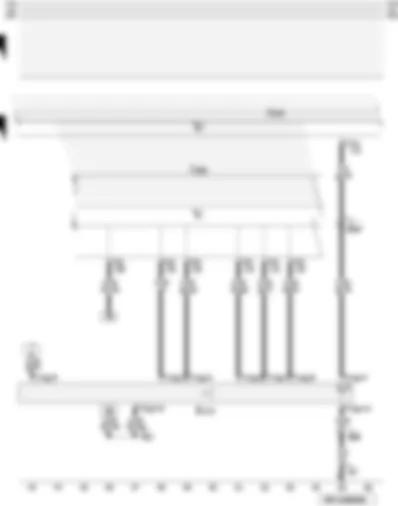 Wiring Diagram  AUDI A3 2007 - Function selection switch 2 - control unit in dash panel insert