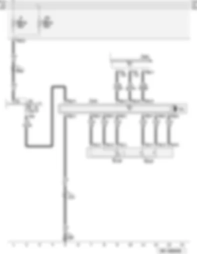 Wiring Diagram  AUDI A3 2009 - Sliding sunroof motor - sliding sunroof adjustment control unit