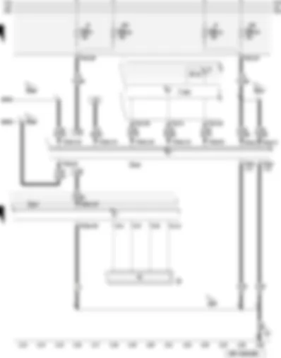 Wiring Diagram  AUDI A3 2006 - Control unit in dash panel insert - steering column electronics control unit - airbag warning lamp