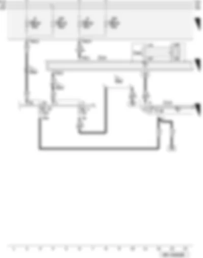 Wiring Diagram  AUDI A3 2006 - Heated rear left seat control unit - fuse on fuse holder