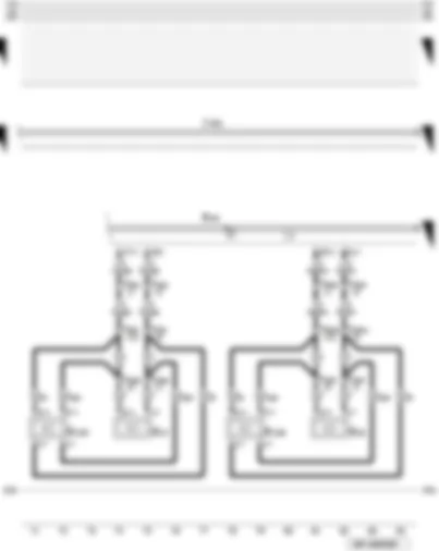 Wiring Diagram  AUDI A3 2008 - Amplifier with bass loudspeaker - on left in luggage compartment - rear loudspeaker