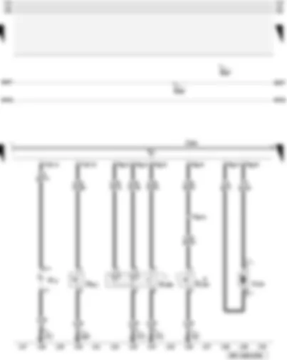 Wiring Diagram  AUDI A3 2007 - Parking brake contact switch - tank filler flap locking motor - luggage compartment light