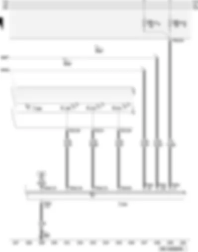 Wiring Diagram  AUDI A3 2007 - Control unit in dash panel insert - data bus diagnostic interface