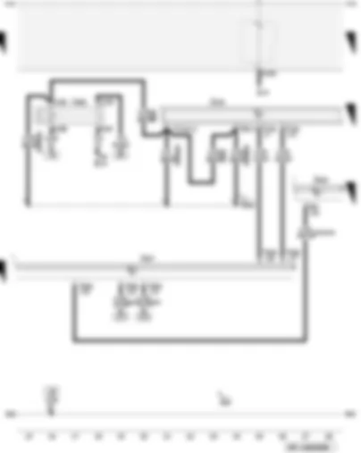 Wiring Diagram  AUDI A3 2009 - Electronics box supply - terminal 50 voltage supply relay