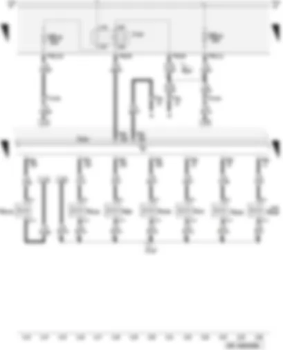 Wiring Diagram  AUDI A3 2009 - Current supply relay - solenoid valves