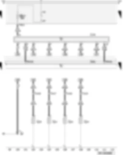 Wiring Diagram  AUDI A3 2009 - Glow plugs - automatic glow period control unit