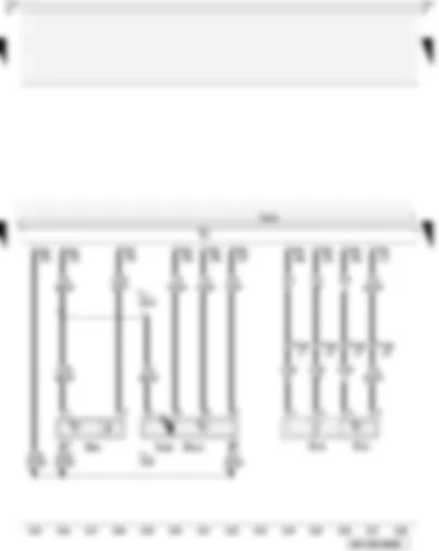 Wiring Diagram  AUDI A3 2009 - Intake air temperature sender - charge air pressure sender - variable intake manifold motor - Hall sender